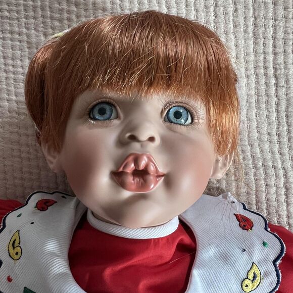 Fayzah Spanos Chick a Dee Porcelain Girl Doll Boxed Precious Heirloom Collection - Picture 2 of 16